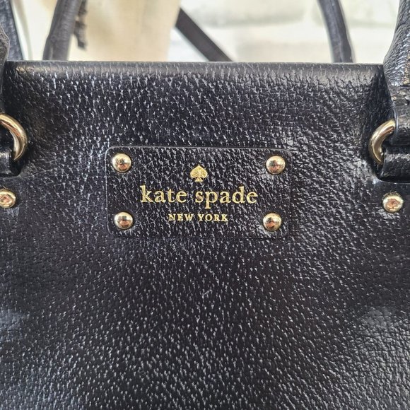 Kate Spade New York Leather Camryn Wellesley Shoulder Crossbody Purse Black - Picture 3 of 12